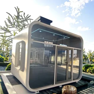 Custom Modern 10ft Mini Prefab Apple Cabin Detachable Container for Hotels Villas for Home Office or Outdoor Use