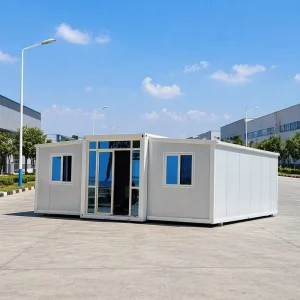 Custom OEM Modern Mobile Prefab House Expandable Container Double Wing Villa Complete Furniture Tiny Home Apartment Hotel