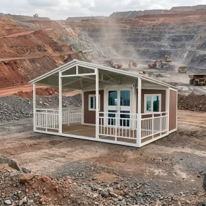 Custom OEM Prefab Modular House Steel Sandwich Panel Portable Site Office Worker Dormitory Camp Accommodation CE Certified