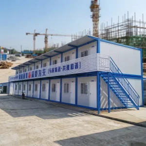 Custom Prefab Duplex Double Floor Modular Villa Portable Tiny Home Container House for Hotel Resort Apartment