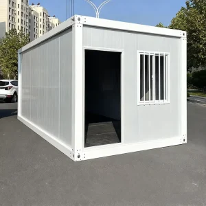 Custom Prefabricated Mobile Office & Prefab Home Container House Full Bathrooms for Office Building Mall Entry Use