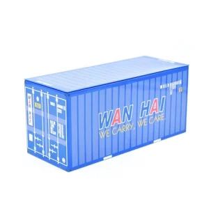 Custom Printing Creative Shipping Container Shaped Tin Box for Gift and Decor Storage Use