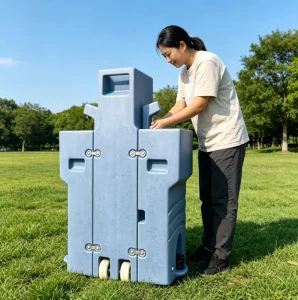 Custom Self-Contained Outdoor HDPE Eco-Friendly Durable Portable Hand Washing Station for Container Houses