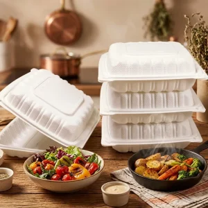Custom Size MFPP Disposable Food Container Microwaveable Lunch Box for Ready Meal Packaging