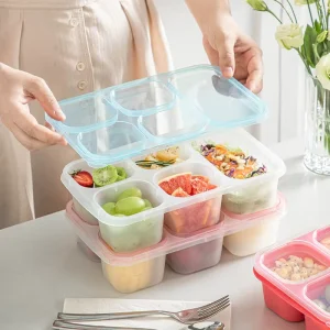 Custom Travel Collapsible Stainless Steel Lunch Box Foldable Storage Container for School for Child Kids Bento Lunches
