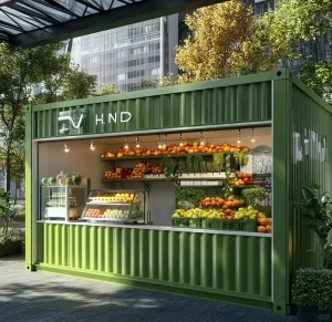 Customizable 20ft 40ft Fruit Container for Shop Restaurant Cafe Office House Hotel Use