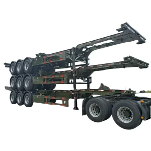 Customizable 20ft & 40ft Steel Shipping Container Semi Trailer Chassis