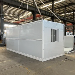 Customizable 40ft Folding Prefab Tiny House 20ft Foldable Container Modular Home Steel and Wooden Material for Shop Use
