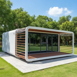 Customizable Apple Cabin House Prefab Modular Home Any Size Color Layout Available for Commercial Residential Use