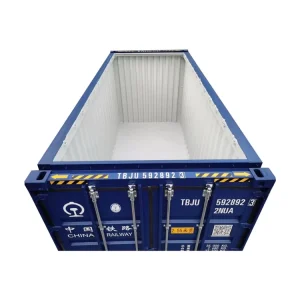 High Efficiency Customizable Weatherproof Transport Solution 20 Feet Open Top Shipping Container with Tarpaulin