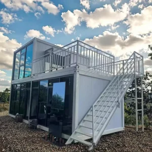 Customizable Double Layer Fireproof Breathable Steel Sandwich Panel Container House More 5 Years Warranty Container House