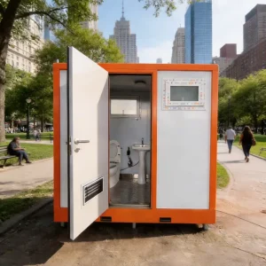 Customizable Eco Friendly Sandwich Panel Modular Prefabricated Container Houses Mobile Public Toilets Shower Rooms Office Park