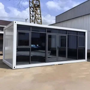 Customizable Flat Pack Container House Bolt-Connected Retail Store for Secondhand Thrift Shop Market