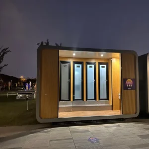 Customizable Modular Mobile Apple Cabin Solar Ecological Toilet Smart Home Fully Equipped