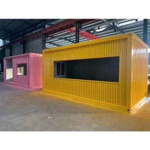 Customizable Portable Prefab Container Storefront Outdoor Use Sandwich Panel Modern Design Easy Transport For Hotel Office