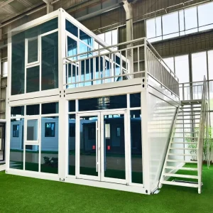 Customizable Portable Retail Shop or Coffee Bar with Large Window Design Detachable Container Flat Pack