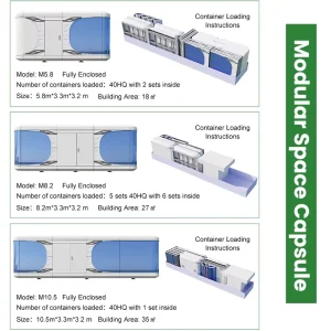 Customizable Prefabricated Outdoor Modular Capsule House Fully Furnished Smart Modular Prefab Space Capsule Hotel From China