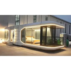 Customizable Prefabricated Space Capsule Pod Turnkey Ready Modular Cabin with Full Bathroom & Kitchen