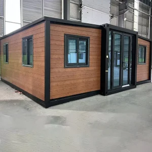 Customizable Steel Modular House Prefab Container House 20ft 40ft Expandable Double Wing Container House 3 Bedroom