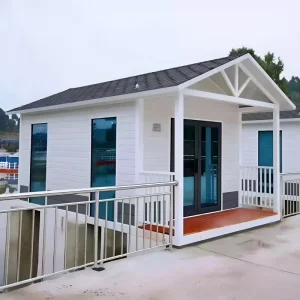 Customizable Waterproof Steel Flat Pack Container House Bolt Connected 17 in 40HQ for Guard House Gate Office Building Gym