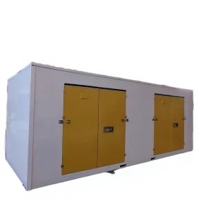 Customized 20 Foot Industrial Steel Breathable Storage Unit Double Folding Doors Portable Warehouse Shop Container