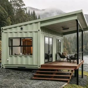 Customized 20ft 40ft Luxury Shipping Container House Prefab Portable Steel Structure For House Office Shop Contemporary