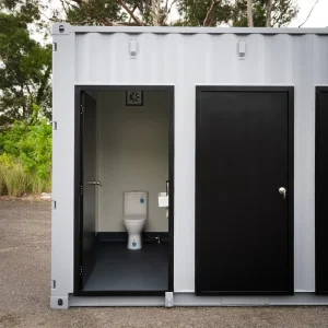 Customized 20ft Modern Eco Friendly Durable Sandwich Panel Container Houses Toilet Easy Installation 2 Year Warranty Bathroom