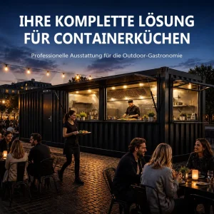 Customized 40FT Shipping Container Shop Prefab Commercial Kitchen BBQ Grill Burger Restaurant Food Kiosk Turnkey Project