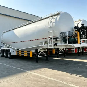 Customized Bulk Cement Tank Trailer 3 Axle Air Suspension Flour Dry Powder Low Price tank Trailers