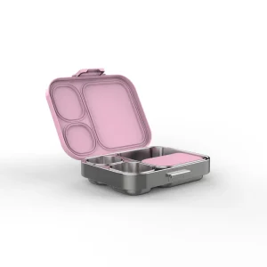 Customized Compartment Bento Leak Proof Food Container Foldable Heatable Silicon Collapsible Bento Bins