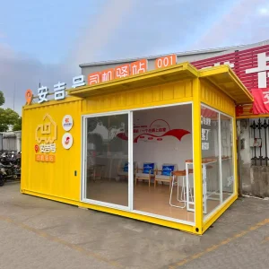 Customized Design 20 40 Foot Luxury Modern Portable Container Juice Bar Prefabricated Container Coffee Shop Restaurant Hotel