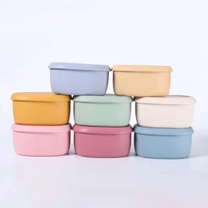 Customized Food Grade Silicone Lunch Box Reusable Fresh Bpa Free Saver Storage Container for Fruit Vegetable Crisper