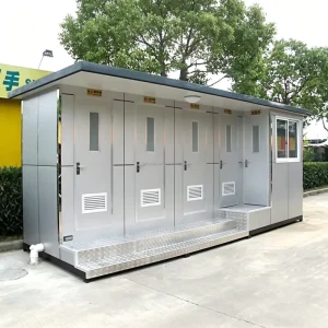 Customized High Quality Mobile Prefabricated Portable Public Toilet Converted From Container House Outdoor Portable Toilet