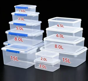 Customized Household Kitchen PP Food Storage Container Easy to Open Lid Suitable for Use in Refrigerators and Microwaves