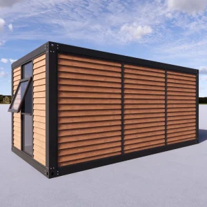 Customized Knock down Container Wood look Facade Cladding Ideal for Homestays Glamping Sites and Accommodation Units