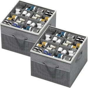 Customized Logo 2pack Shoe Storage Container Divider Compartments Underbed Storage Box Home Organizer Supplier