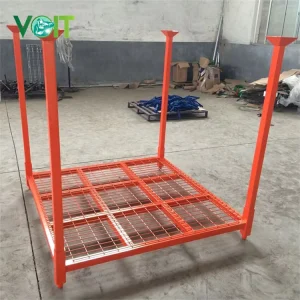 Customized Metal Steel Stacking Tire Rack with Wire Mesh Decking