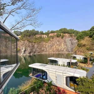 Customized Modern Cabin Luxury Prefabricated Prefab Space Capsule Container House Hotel Homes