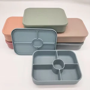 Customized Portable Silicone Food Storage Box Eco Friendly Silicone Lunch Box Silicone Lunch Container for School