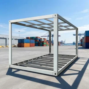 Customized Prefabricated Steel Frame System Modular House Office Accommodation Casas Contenedor Container Frame Kit