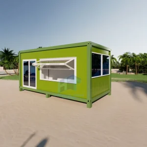 Customized Sea Container Commercial 20ft 40ft Food bar Cafe Shipping Sea Container Coffee Shop Store
