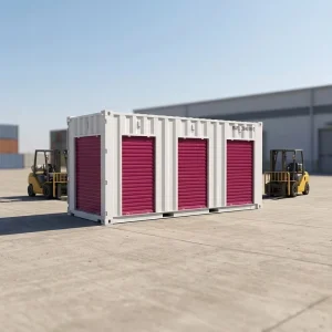 Customized Size 20 Ft Metal Storage Container with Shutter Door China Supplier Containers Factory Direct