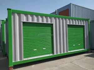 Customized Size and Color 20 Ft 40ft Metal Storage Container with Shutter Door Shipping Container Roll up Doors