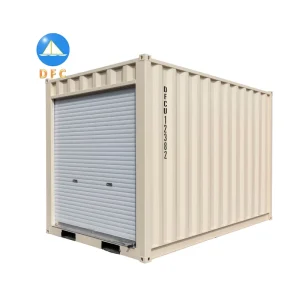 Customized Size and Color 20 Ft Metal Storage Container with Shutter Door Shipping Container Roll up Doors