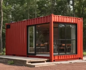 Customized Size and Color Shipping Container House Homes 20ft Flat Pack Container House for Hotels and Coffee Bar