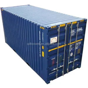 Customized Size and Grey 20 Ft Metal ISO Standard Shipping Container with Shutter Door and Roll up Doors