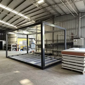 Customized Waterproof Fireproof Detachable Container House with Galvanized Steel Frame for Office Building and House Use