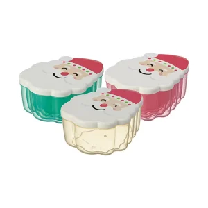 Cute Kids Christmas Cartoon Eco Friendly Leak Proof Fresh Keeping Box Set Simple Kitchen Snack Portable Storage Container