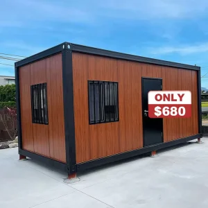 DDP Light Steel 20ft Flat Pack Container House Prefabricated Container Camping House Detachable Container House