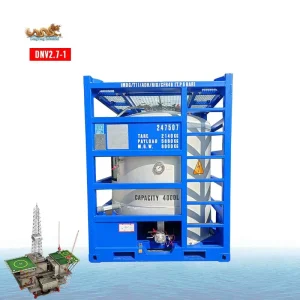 DNV 2.7 – 1 ISO 10855 ASME Standard Vertical 4000 Liters Offshore Tank Container for Chemical and Hazardous Goods Transportation